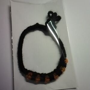 Lorena Espinoza Design Black and Orange Bracelet